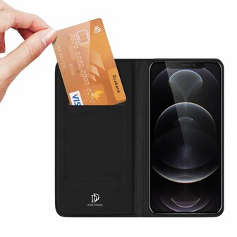 DUX DUCIS Wallet Case Slimline hoesje voor iPhone 13 Pro Max - zwart