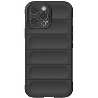Just in Case Shockof Shell Case hoesje voor iPhone 13 Pro Max - zwart