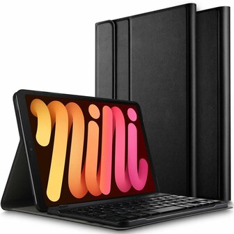 Just in Case Slimline Keyboard Cover QWERTY hoes voor iPad mini 6 - zwart