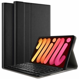 Just in Case Slimline Keyboard Cover QWERTY hoes voor iPad mini 6 - zwart