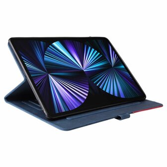 Just in Case Business Book Case hoes voor iPad Air 4 2020 & iPad Air 5 2022 - blauw