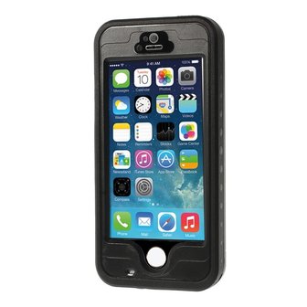 Waterdicht Hoesje iPhone 5 5s SE 2016 Waterproof hardcase - IP68 - Zwart