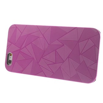 Aluminium triangle hoesje iPhone 6 Plus 6s Plus Roze hardcase Driehoek cover