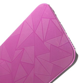 Aluminium triangle hoesje iPhone 6 Plus 6s Plus Roze hardcase Driehoek cover