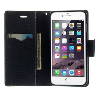 Mercury Goospery groene wallet Bookcase iPhone 6 Plus 6s Plus portemonnee hoesje