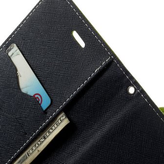 Mercury Goospery groene wallet Bookcase iPhone 6 Plus 6s Plus portemonnee hoesje