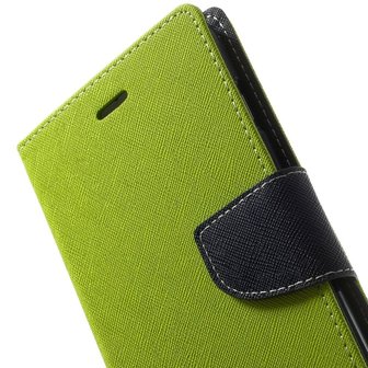 Mercury Goospery groene wallet Bookcase iPhone 6 Plus 6s Plus portemonnee hoesje