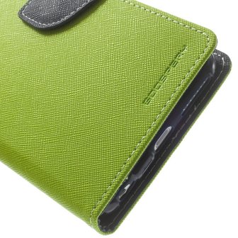 Mercury Goospery groene wallet Bookcase iPhone 6 Plus 6s Plus portemonnee hoesje