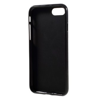 Movie hoesje iPhone 7 8 SE 2020 SE 2022 Filmklapper cover Zwart wit Silicone TPU case