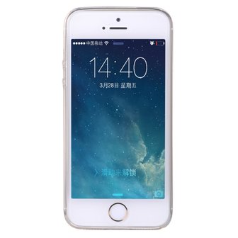Doorzichtig TPU beschermhoesje iPhone 5/5s en iPhone SE 2016 Stevige cover