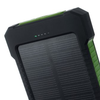 Zon oplaadbare draagbare groene solar powerbank outdoor accu
