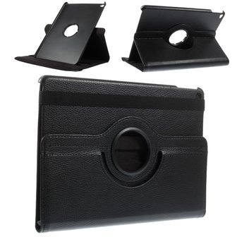 Zwarte iPad Air 2 hoesje case met draaibare cover standaard
