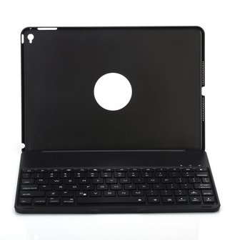 Bluetooth keyboard cover hoes backlight iPad Air 2 - black case - QWERTY toetsenbord