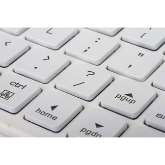 Bluetooth keyboard cover toetsenbord hoes case backlight iPad Air 2 - silver - QWERTY