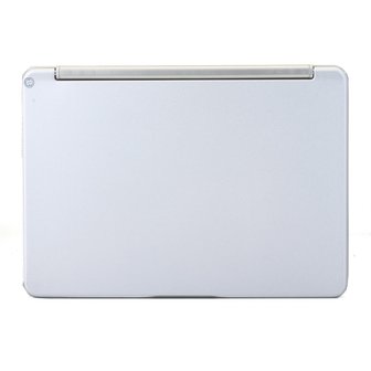 Bluetooth keyboard cover toetsenbord hoes case backlight iPad Air 2 - silver - QWERTY