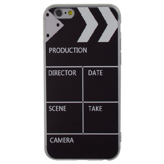 Filmklapper silicone iPhone 6 Plus 6s Plus hoesje case cover