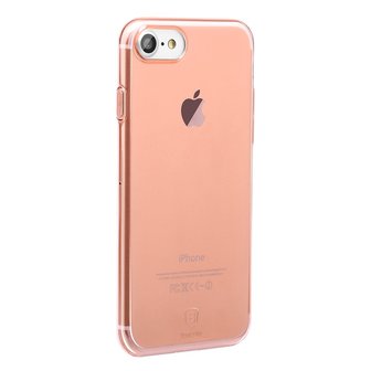 Baseus Simple Series doorzichtig iPhone 7 8 SE 2020 SE 2022 hoesje - Lichtroze
