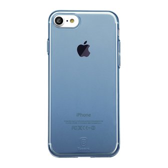 Baseus Simple Series doorzichtig iPhone 7 8 SE 2020 SE 2022 hoesje - Blauw