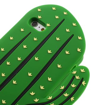 3D cactus hoesje silicone iPhone 6 Plus 6s Plus - Groen