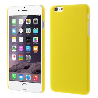 Stevige gekleurde hardcase iPhone 6 Plus 6s Plus Hoesje - Geel