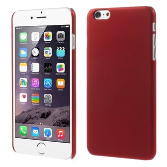 Stevige gekleurde hardcase iPhone 6 Plus 6s Plus Hoesje - Rood