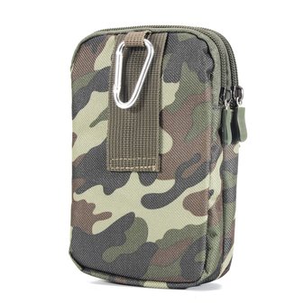 Universele hoes telefoontas schokbestendig voor mobiel - Army Camouflage Groen