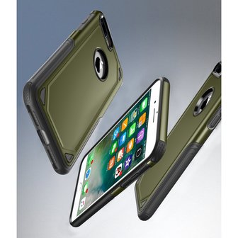Pro Armor Army Green beschermend hoesje iPhone 7 Plus 8 Plus - Groen Case