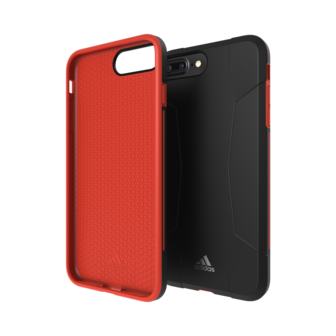 Adidas Solo Case iPhone 6 Plus 6s Plus 7 Plus 8 Plus - Zwart Rood