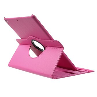 Lederen iPad Air 3 (2019) & iPad Pro 10.5 inch draaibaar cover case - Roze Standaard