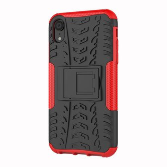 Hybride standaard case shockproof hoesje iPhone XS Max - Rood