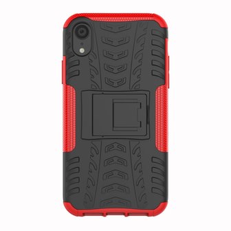 Hybride standaard case shockproof hoesje iPhone XS Max - Rood