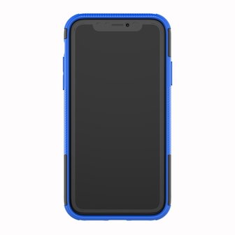 Hybride standaard case shockproof hoesje iPhone XS Max - Blauw