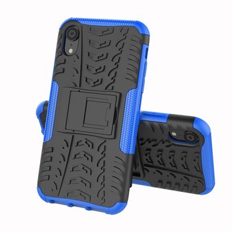 Hybride standaard case shockproof hoesje iPhone XS Max - Blauw