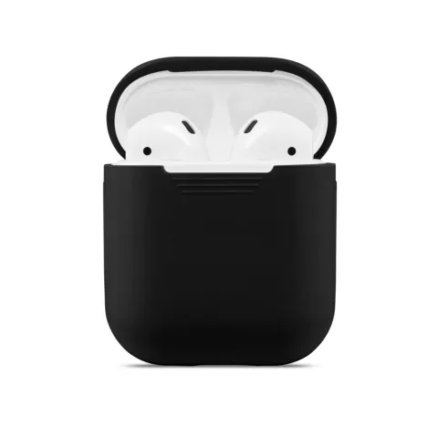 Soft Silicone hoesje voor Apple AirPods Case - Zwart