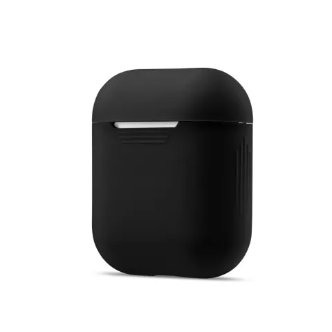 Soft Silicone hoesje voor Apple AirPods Case - Zwart