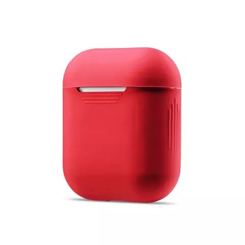 Soft Silicone hoesje voor Apple AirPods Case - Rood