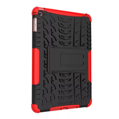 Bandprofiel hoes grip kickstand TPU kunststof iPad mini 4 5 Case - Rood