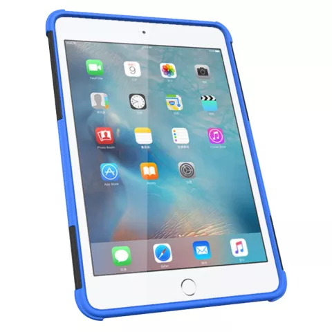 Bandprofiel hoes grip kickstand TPU kunststof iPad mini 4 5 Case - Blauw