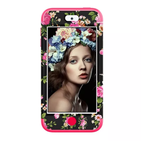 Armor Flower Hoesje iPod Touch 5 6 7 - Kleurrijke Bloemen