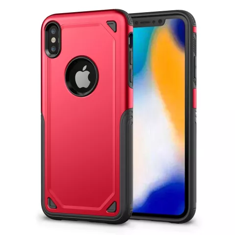 ProArmor protection hoesje bescherming iPhone XS Max case - Rood