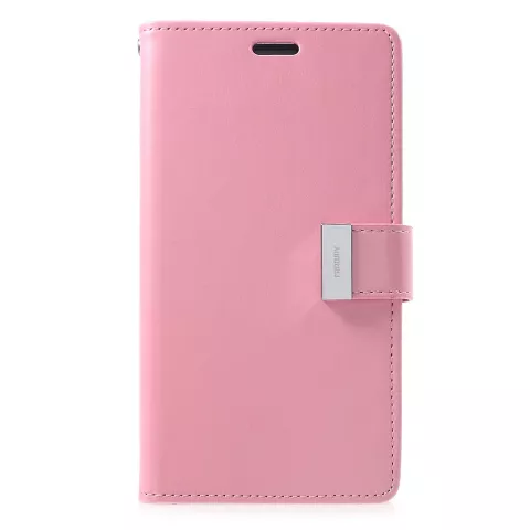 Mercury Goospery Rich Walletcase 7 Pasjes Kunstlederen iPhone XR hoesje - Roze