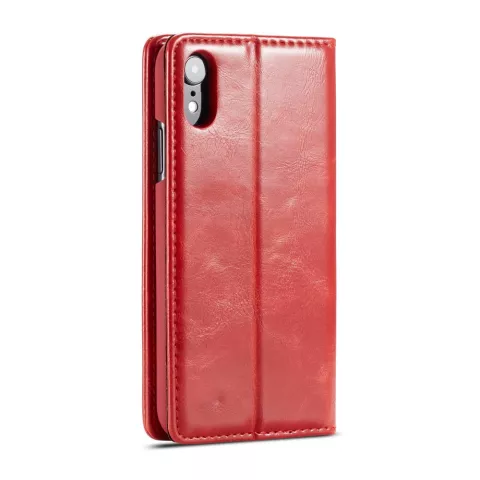 Caseme Kunstleer Wallet pasjeshouder hoesje iPhone XR case - rood