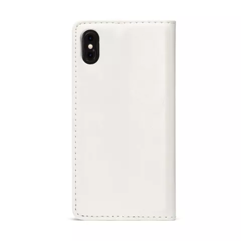 Caseme Kunstleer Wallet pasjeshouder hoesje iPhone XS Max case - wit