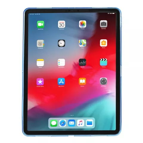 Flexibel TPU bescherming Cover hoes iPad Pro 12.9 2018 - Blauw case