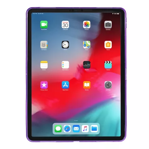 Flexibel TPU bescherming Cover hoes iPad Pro 12.9 2018 - Paars case