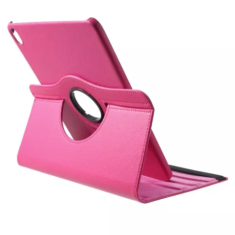 Lederen Litchi Grain iPad Pro 12.9-inch 2018 Hoes Draaibare Case met Cover - Roze