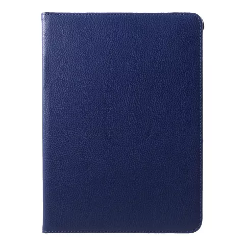 Lederen Litchi Grain hoes draaibaar standaard iPad Pro 11-inch 2018 - Donkerblauw