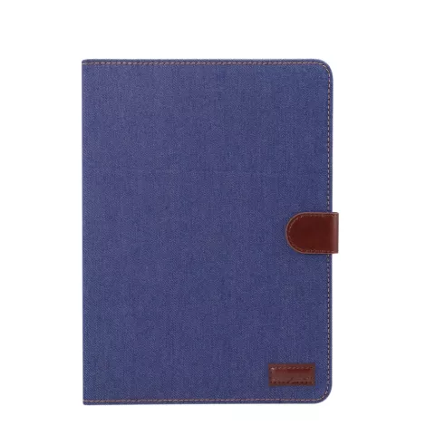 Jeans Textuur iPad Pro 12.9-inch 2018 Hoes Case Wallet Standaard - Blauw Bruin