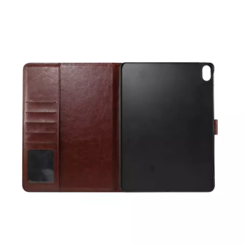 Jeans Textuur iPad Pro 12.9-inch 2018 Hoes Case Wallet Standaard - Blauw Bruin