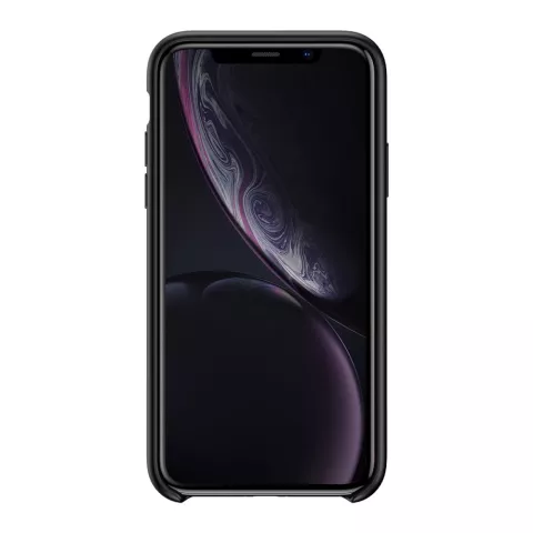 Baseus Original LSR Series Liquid Silicone Gel Case iPhone XR Hoes - Zwart